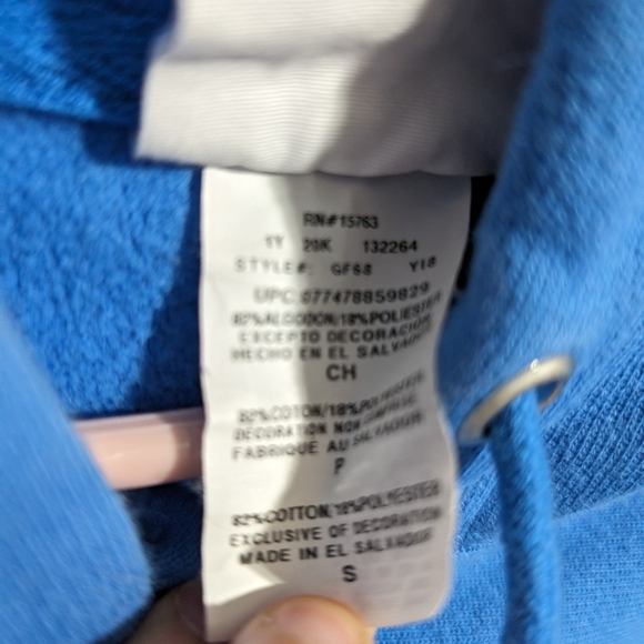 Champion reverse weave blue hoodie mini C men's Small - Picture 5 of 7